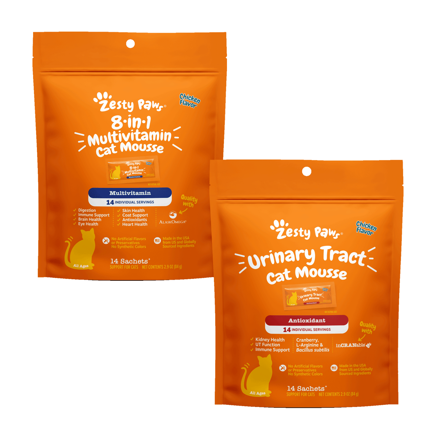 Urinary Defense Bundle Cat Mousse Supplement (8-in-1 Multivitamin & Urinary Tract)